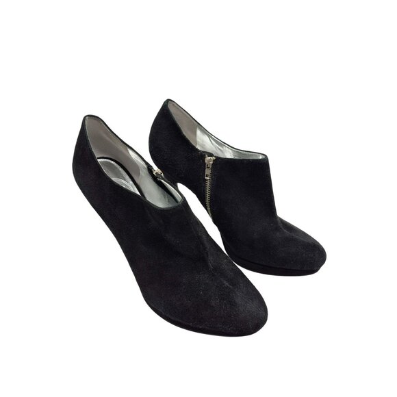 Jessica Simpson JP Hampton Black Suede High Heel Ankle Booties Boots Women's 8M - Picture 1 of 11